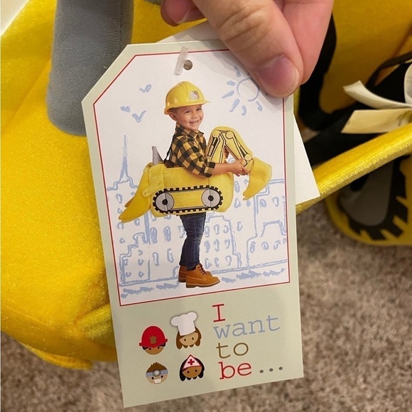 Construction Worker Yellow Halloween Costume - Picture 4 of 4